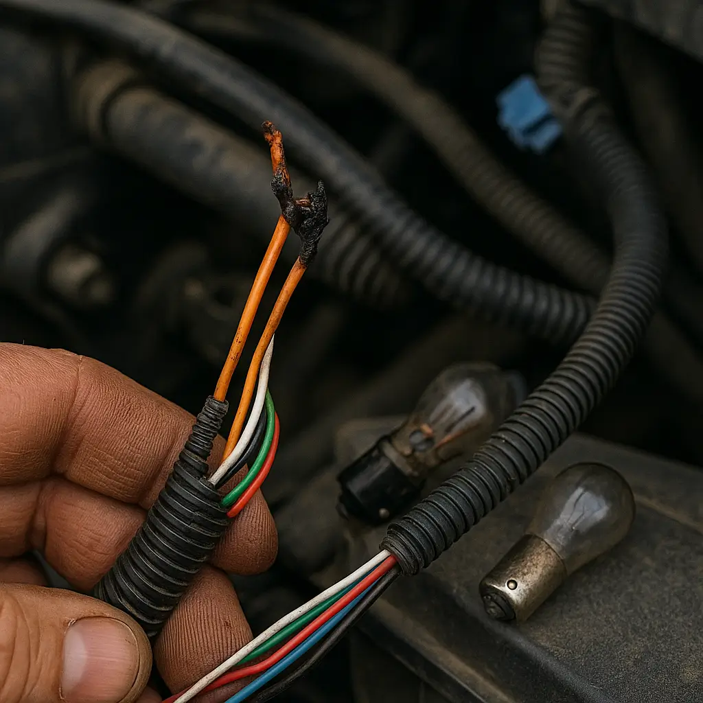 Обрыв или короткое замыкание проводки