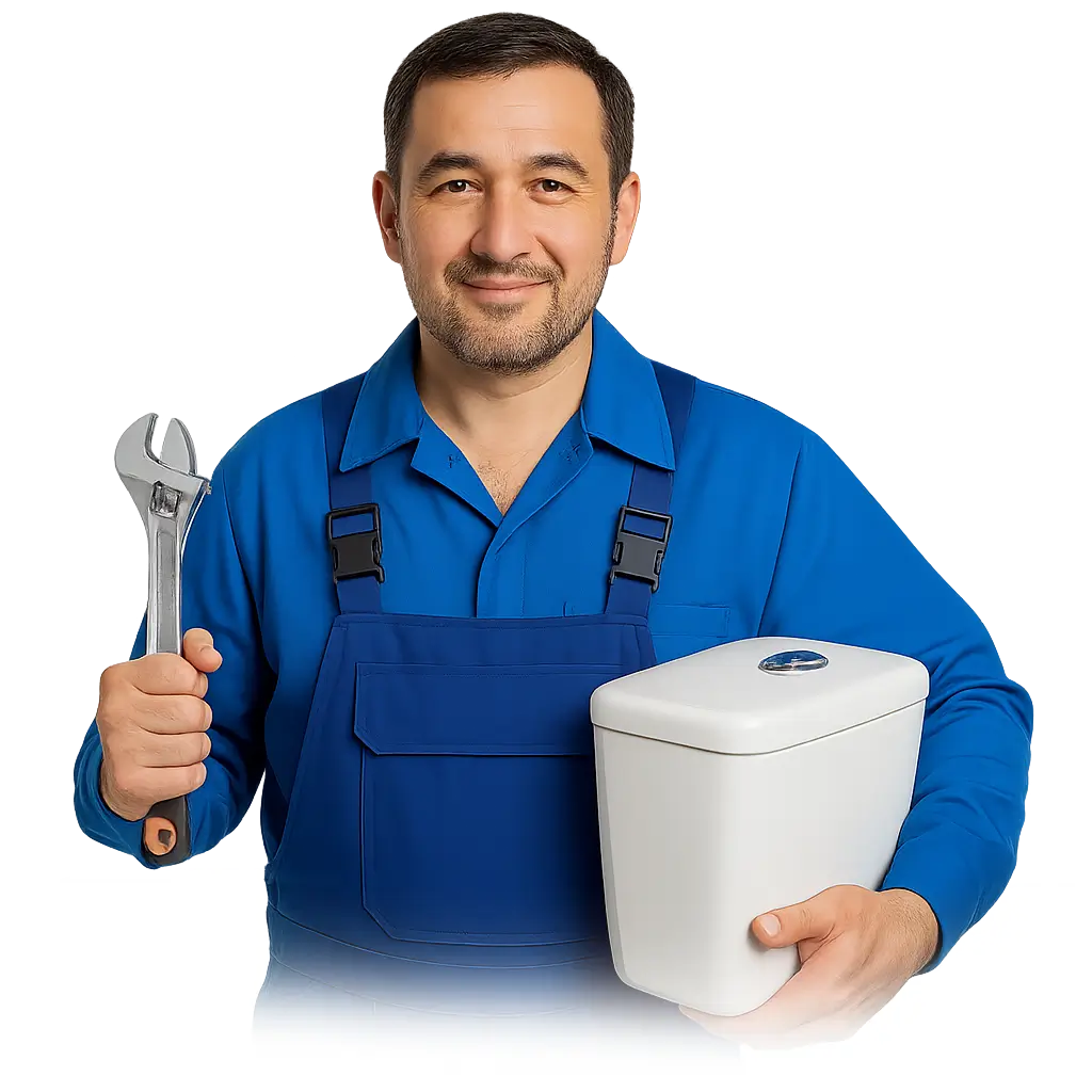 Замена бачка унитаза