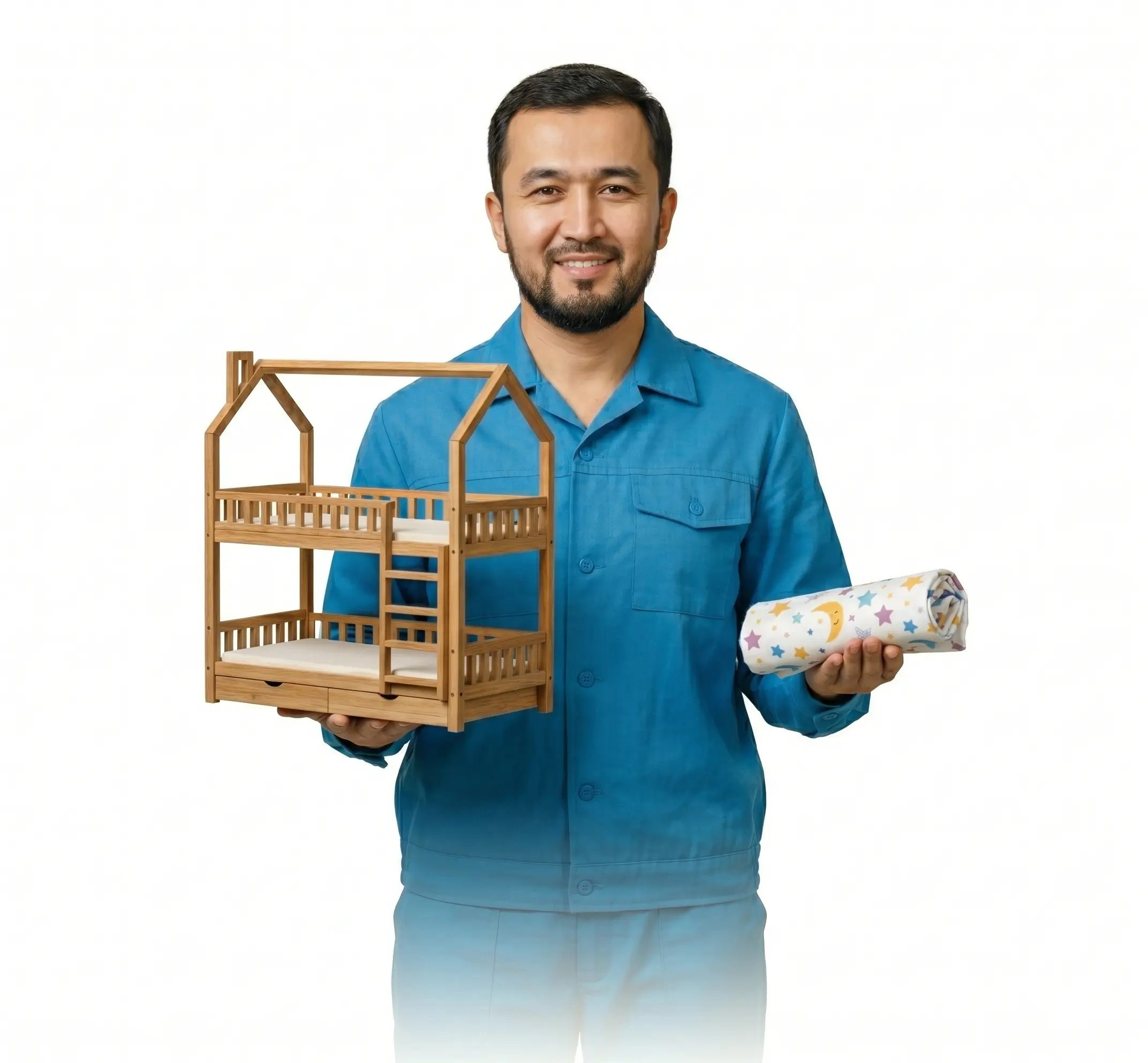 двухъярусная кровать домик женщина